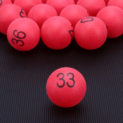 Toddmomy 100pcs Numbered Table Tennis Balls PingPong Balls 40mm Raffle Balls 1-100 Lottery Balls for Game Party Favors A in Saudi Arabia