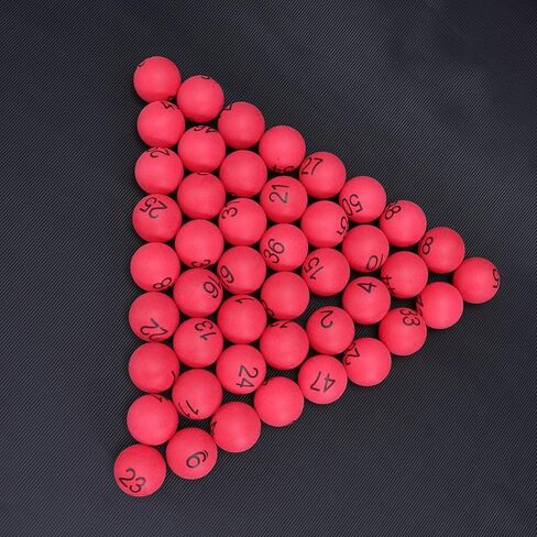 Toddmomy 100pcs Numbered Table Tennis Balls PingPong Balls 40mm Raffle Balls 1-100 Lottery Balls for Game Party Favors A in Saudi Arabia