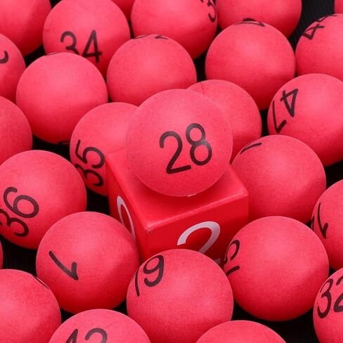 Toddmomy 100pcs Numbered Table Tennis Balls PingPong Balls 40mm Raffle Balls 1-100 Lottery Balls for Game Party Favors A in Saudi Arabia