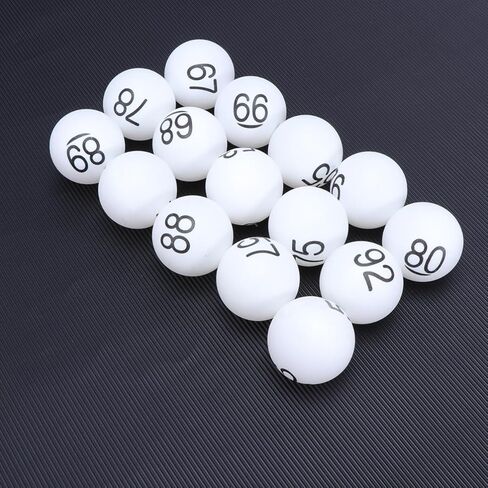 Toddmomy 100pcs Numbered Table Tennis Balls PingPong Balls 40mm Raffle Balls 1-100 Lottery Balls for Game Party Favors A in Saudi Arabia