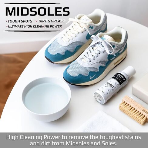 مجموعة التنظيف العميق والعناية الكاملة للأحذية الرياضية من تاراجو WASC - حل تنظيف احترافي مع الفرش والقماش in Kuwait