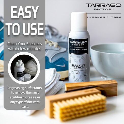 مجموعة التنظيف العميق والعناية الكاملة للأحذية الرياضية من تاراجو WASC - حل تنظيف احترافي مع الفرش والقماش in Kuwait