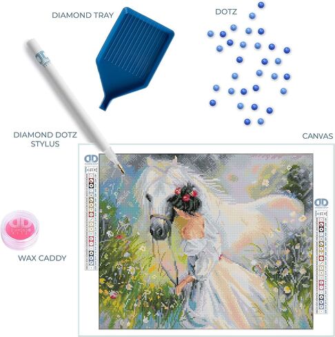 DIAMOND DOTZ ® - Field of Dreams, Full Drill, Square Dotz, Horse Diamond Art, Horse Diamond Painting Kits, Diamond Art Horse, Diamond Painting Horse, Horse Painting Kit, Diamond Painting Kits Horses, in Saudi Arabia