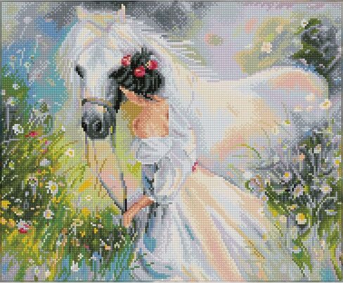 DIAMOND DOTZ ® - Field of Dreams, Full Drill, Square Dotz, Horse Diamond Art, Horse Diamond Painting Kits, Diamond Art Horse, Diamond Painting Horse, Horse Painting Kit, Diamond Painting Kits Horses, in Saudi Arabia