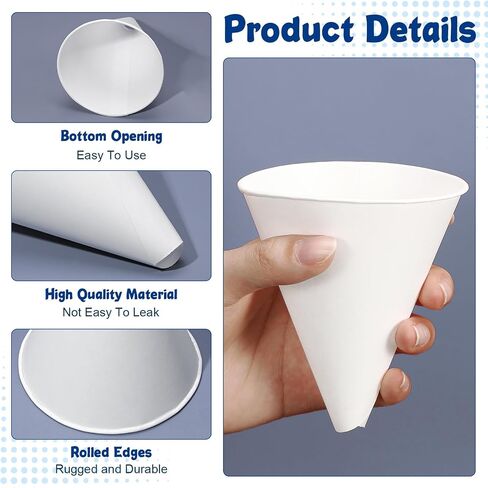 50 Pcs Paper Funnels for Motor Oil 6 oz Disposable Engine Oil Funnel Car Oil Funnels Paper Cone Funnel for Gas, Car Oil Change Fluid Automotive Use Dispensers or Kitchen Filling Bottle in Saudi Arabia