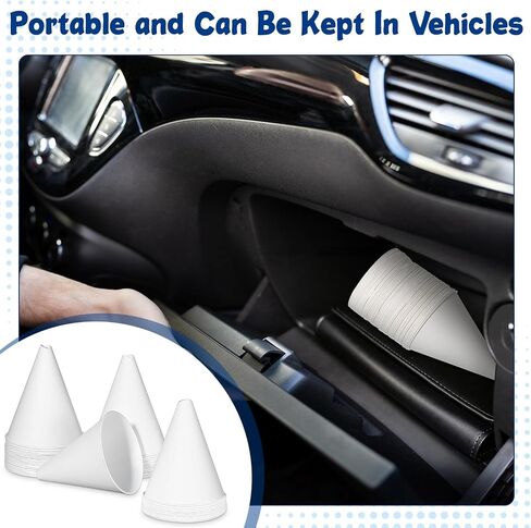 50 Pcs Paper Funnels for Motor Oil 6 oz Disposable Engine Oil Funnel Car Oil Funnels Paper Cone Funnel for Gas, Car Oil Change Fluid Automotive Use Dispensers or Kitchen Filling Bottle in Saudi Arabia