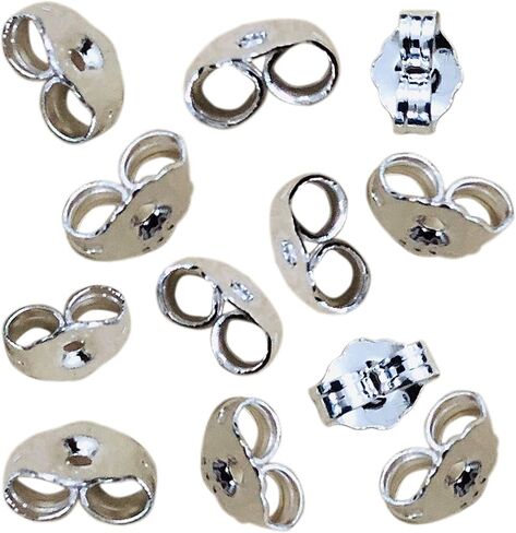 10 قطعة/5 أزواج 14K أقراط الذهب الأصفر ظهورهم استبدال آمن الأذن قفل للأقراط الأذن الجوز للمشاركات، 5x6mm in Kuwait