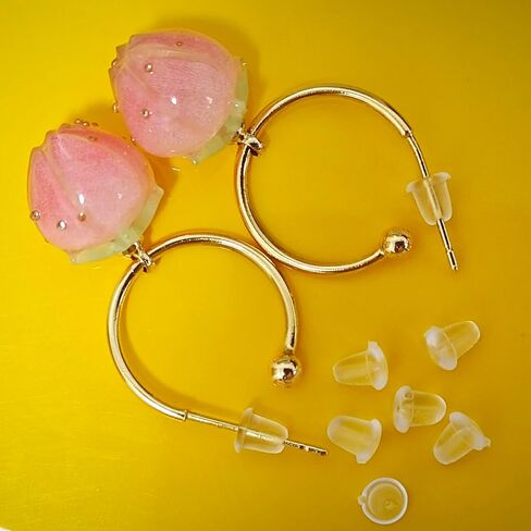 (600PCS/300Pairs）Silicone Earring Backs Earring Backings Soft Clear Ear Safety Back Pads Backstops Clutch Stopper Replacement for Fish Hook Earring Studs Hoops Diameter 4mm (600) in Saudi Arabia
