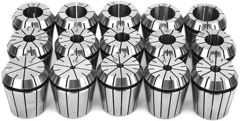 R8-ER40 Collet Chuck Holder, R8-ER40 Collet Set R8 Shank Collet Chuck Holder + 15Pcs ER40 Collets For Milling Machines in Saudi Arabia