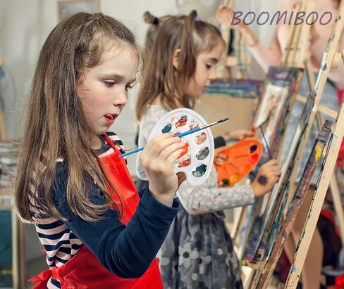 لوحات صينية طلاء من BOOMIBOO لوحات بلاستيكية مع فتحة إبهام للأطفال والكبار والطلاب إلى مستلزمات الحرف اليدوية الزيتية والألوان المائية من الأكريليك، 3 قطع in Kuwait