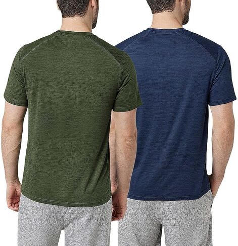 تي شيرت Eddie Bauer للرجال، 2 حزمة من الهدايا للرجال، قمصان برقبة دائرية للرجال نصف كم تي شيرت للرجال، قمصان رجالي - أزرق X-Large in Saudi Arabia