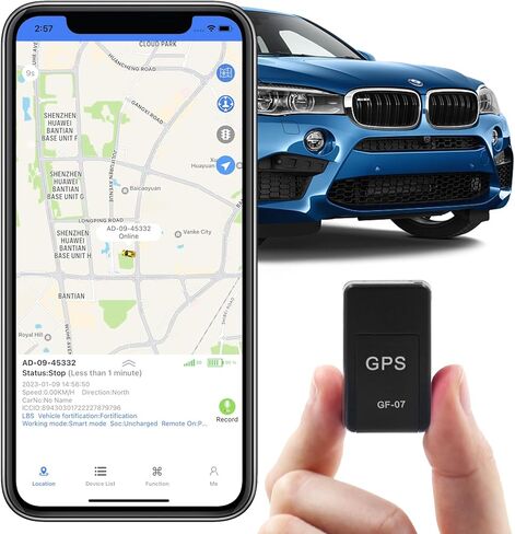 KDNRHE جهاز تعقب GPS للمركبات، نظام تحديد المواقع المغناطيسي الصغير، محدد موقع السيارة في الوقت الحقيقي، جهاز تعقب GSM SIM GPS للمركبة، سهل الاستخدام، تغطية كاملة للولايات المتحدة الأمريكية، بدون رسوم مخفية in Kuwait