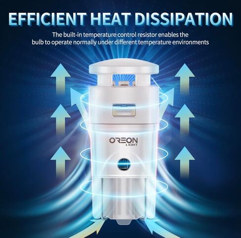 لمبة Oreonlight T10 W5W LED - لمبة LED 6000K - ضوء ترخيص أبيض خالٍ من الأخطاء في Canbus، موقف سيارات، خريطة، قبة، باب، مصابيح صندوق السيارة، استبدال فائق السطوع 12 فولت SMD 2.64 وات للسيارات والشاحنات وسيارات الدفع الرباعي، 400LM in Kuwait