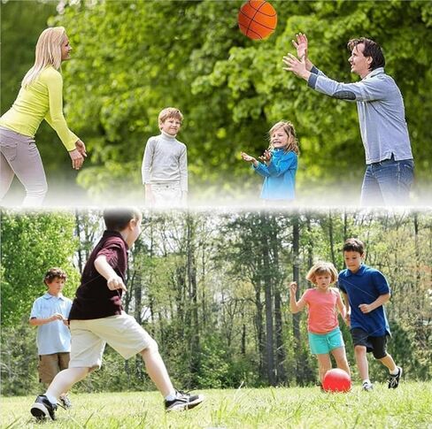 Generic كرة السلة الصامتة، كرة السلة الصامتة، المراوغة في الأماكن المغلقة، كرة السلة الرغوية الهادئة، كرة السلة الصامتة، هدية كرة السلة للتدريب الداخلي للرياضيين الشباب رقم 7 (برتقالي 24 سم) in Saudi Arabia