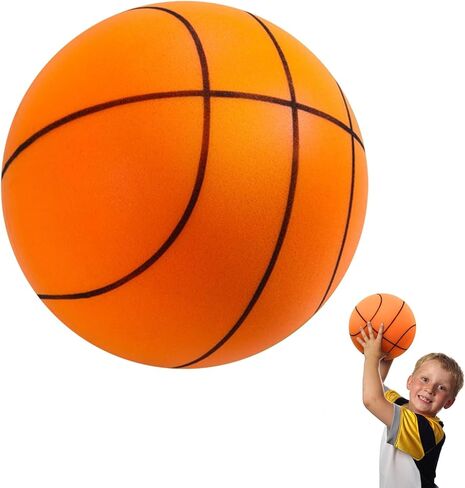 ZWIN Silent Basketball,Size7/9.4" Silent Basketball Dribbling Indoor,No Noise Quiet Hush Handle Basketball Training .Silent Bouncing Basketball, Training Foam Ball in Kuwait