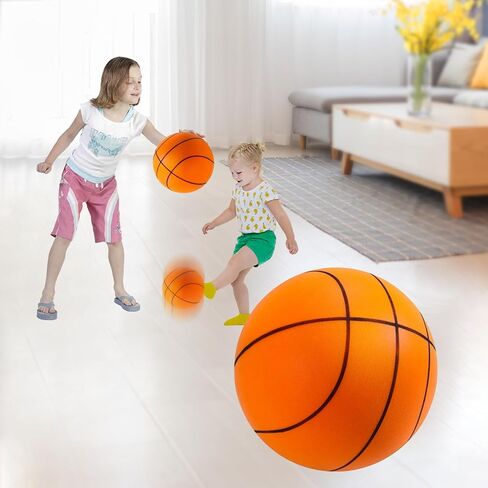 ZWIN Silent Basketball,Size7/9.4" Silent Basketball Dribbling Indoor,No Noise Quiet Hush Handle Basketball Training .Silent Bouncing Basketball, Training Foam Ball in Kuwait