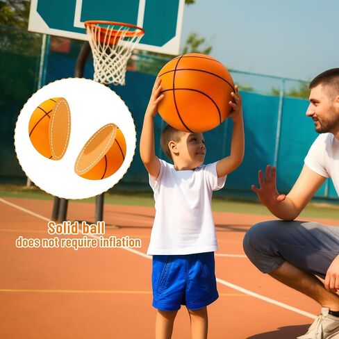 ZWIN Silent Basketball,Size7/9.4" Silent Basketball Dribbling Indoor,No Noise Quiet Hush Handle Basketball Training .Silent Bouncing Basketball, Training Foam Ball in Kuwait