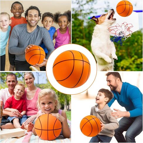 ZWIN Silent Basketball,Size7/9.4" Silent Basketball Dribbling Indoor,No Noise Quiet Hush Handle Basketball Training .Silent Bouncing Basketball, Training Foam Ball in Kuwait