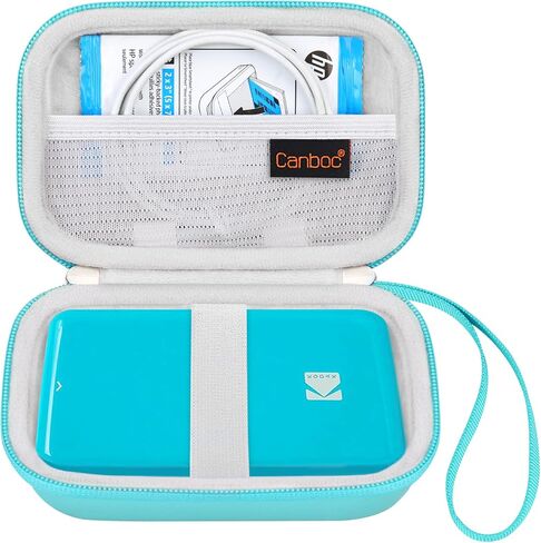 Canboc Carrying Case for KODAK Step/Kodak Step Slim Instant Mobile Photo Mini Printer, Zipper Mesh Pocket fits Photo Paper and USB Cable, Rose Gold (Case Only) in Saudi Arabia