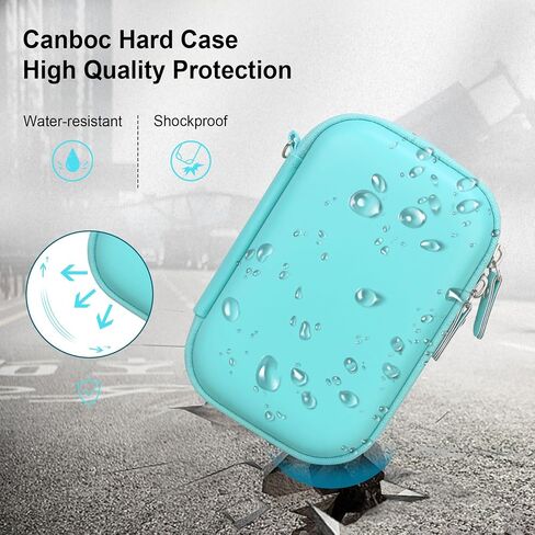 Canboc Carrying Case for KODAK Step/Kodak Step Slim Instant Mobile Photo Mini Printer, Zipper Mesh Pocket fits Photo Paper and USB Cable, Rose Gold (Case Only) in Saudi Arabia