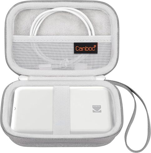 Canboc Carrying Case for KODAK Step/Kodak Step Slim Instant Mobile Photo Mini Printer, Zipper Mesh Pocket fits Photo Paper and USB Cable, Rose Gold (Case Only) in Saudi Arabia