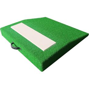 تل النبيذ ، أباريق قابلة للطي تل 34 '× 30' × 4 'مع المطاط الملعب ، والعشب المضاد للفرقة والمقابض الحمل ، وأباريق خشبية محمولة لتدريب الكرة اللينة البيسبول in Kuwait