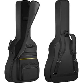 ANILD حقيبة جيتار صوتي 40 41 42 حقيبة جيتار 0.35 بوصة حشوة سميكة مزدوجة حزام كتف قابل للتعديل حافظة جيتار صوتي مع حلقة شماعات خلفية in Kuwait
