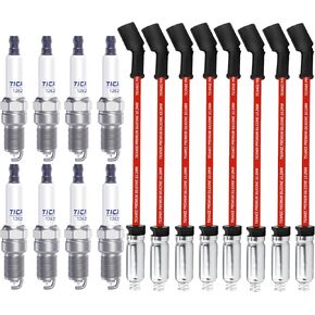9718Q Spark Plug Wire Set 8.5mm, Spark Plug Wires Compatible with Chevy 5.7L 4.3L 5.0L GMC Silverado Tahoe V8 LS Truck 88862381 in Kuwait