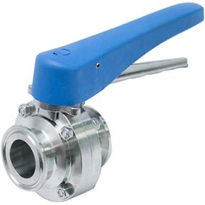 LOZOME 1-1/2" Sanitary Butterfly Valve with Trigger Handle Tri Clamp Clover Stainless Steel 304 in Saudi Arabia