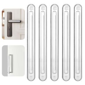 عبوة من 6 مصدات حائط، واقيات حائط مطاطية شفافة من خزانة الأثاث، وسادة ذاتية اللصق مضادة للتصادمات لأبواب الدش، والأدراج، وأبواب السيارات، وثلاجة أغطية المراحيض - طويلة in Kuwait