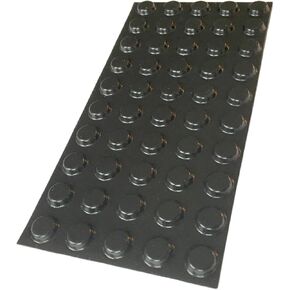 وسادات مطاطية مضادة للانزلاق، ممتصة للصدمات، حماية من الانبعاجات - وسادات ذاتية اللصق مستديرة سوداء مقاس 0.5 بوصة × 0.14 بوصة، 50 قطعة لكل ورقة، ورقة واحدة، للمنزل، أو الهوايات، أو الحرف اليدوية أو الاستخدام التجاري (ورقة واحدة) in Kuwait