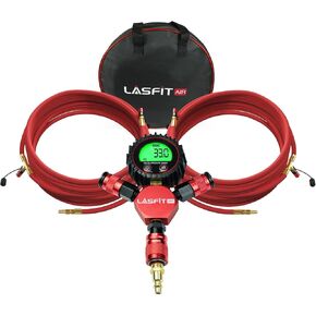 [2025 تم ترقيته] ضاغط Lasfit x4 على الطريق على الطريق [أسطوانة مزدوجة مع التوقف التلقائي] مضخة الهواء الضاغط على ضاغط الهواء المحمول الثقيلة مع مقياس الضغط الرقمي لمركبات 4 × 4 ، شاحنات ، RVS in Kuwait