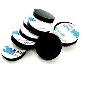 وسادات قدم ممتصة للصدمات من مطاط السيليكون مستديرة مقاس 1 بوصة، فواصل سميكة مدعومة بمادة لاصقة مقاس 3/16 بوصة لإلكترونيات الأثاث والخزائن، واقيات مضادة للماء غير قابلة للانزلاق (12 عبوة) in Kuwait