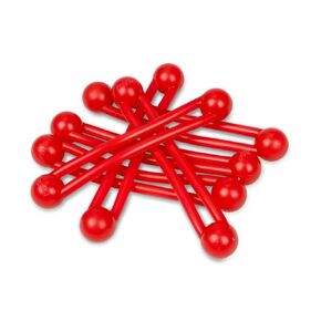 Denmat 650102R Pro-Ties نظام تجميع الأسنان السيليكوني القابل للتعقيم باللون الأحمر 6/Pk in Kuwait