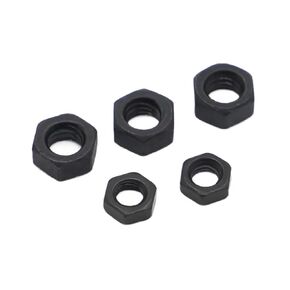 Aacurokei 1/2/5/10/50pcs DIN934 Hexagon Nut M2 .5 M3 M4 M5 M6 M8 M10 M12 M16 M18 M22 M24 Black Grade 8. Steel Hex(M2.5 50pcs) in Kuwait