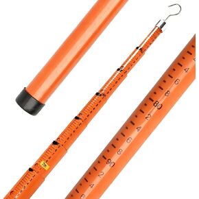 AVSMGP Insulated Measuring Rod-Adjustable Height, Fiberglass Telescopic Pole for Substation/Construction/Lineman with Carrying Bag,Orange,8m/26.2ft in Saudi Arabia