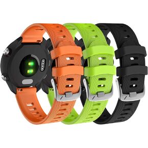 NotoCity for Garmin Forerunner 645 Band, 245 Band, 20mm حزام بديل من السيليكون الناعم لـ Vivoactive 3 Music Vívomove HR Forerunner 645/245 Music Smartwatch in Kuwait