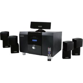 5.1 Channel Home Theater System with 10" Subwoofer, 500W Peak Power, Bluetooth 5.0, FM Radio, Remote Control - for Movies/Music/Karaoke (5 Speakers + RCA/USB) in Kuwait