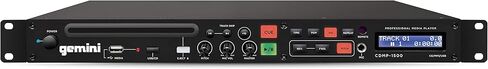 Gemini CDMP Series CDMP-1500 مشغل موسيقى احترافي مقاس 19 بوصة بحجم 1U على حامل واحد CD/MP3/USB (متجدد) in Kuwait