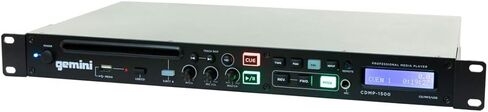 Gemini CDMP Series CDMP-1500 مشغل موسيقى احترافي مقاس 19 بوصة بحجم 1U على حامل واحد CD/MP3/USB (متجدد) in Kuwait