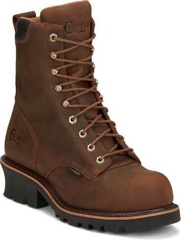 Chippewa Men's Valdor 8 Inch Waterproof Composite Toe Outdoor Boots in Saudi Arabia