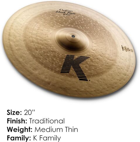 صنج ركوب داكن مخصص من Zildjian K - 20 بوصة in Saudi Arabia