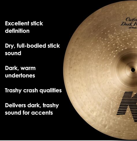 صنج ركوب داكن مخصص من Zildjian K - 20 بوصة in Saudi Arabia
