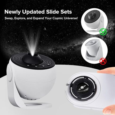 YUNRAY Galaxy Projector Disc – Ultra HD Projector Slide, Compatible with YUNRAY Galaxy Projector Pro and Model SKE-TKQ01 & BL-DQY02 (Pro Version) Projectors – 6 Disc Set in Saudi Arabia