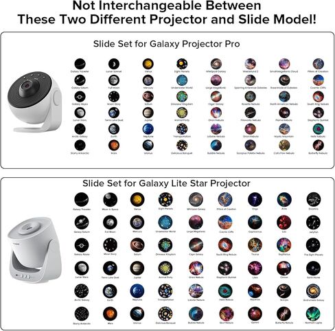 YUNRAY Galaxy Projector Disc – Ultra HD Projector Slide, Compatible with YUNRAY Galaxy Projector Pro and Model SKE-TKQ01 & BL-DQY02 (Pro Version) Projectors – 6 Disc Set in Saudi Arabia
