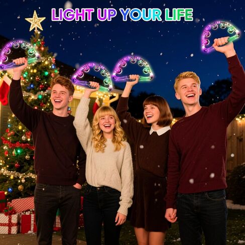 LED Light Up Musical Tambourines: Glow In The Dark Party Supplies Handheld Musical Flashing Tambourine - Led Tambourines Percussion Instruments for Bar Wedding Dance Floor Christmas (White 1pcs) in Kuwait