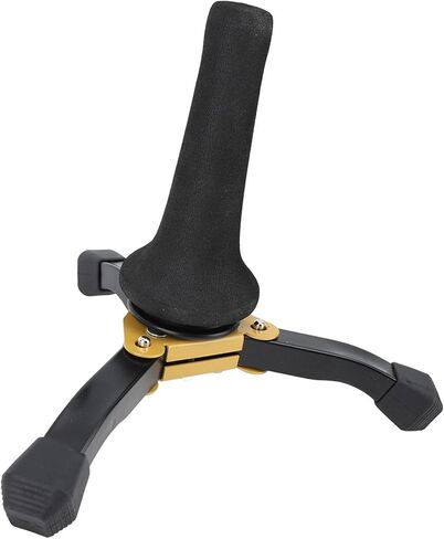 Dam Skerisi Soprano Sax Stand, Foldable Saxophone Tripod Holder with Non - Slip Sponge Pads for Soprano Saxophone Trumpet Clarinet Oboe Flute, Portable and Sturdy Steel Design in Saudi Arabia