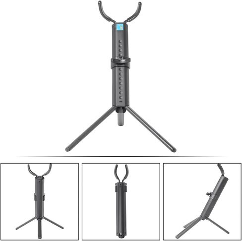 Toddmomy Foldable Tenor Saxophone Storage Rack Stand, Black Portable Saxophone Holder for Musical Instrument Display and Travel in Kuwait