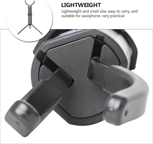 Toddmomy Foldable Tenor Saxophone Storage Rack Stand, Black Portable Saxophone Holder for Musical Instrument Display and Travel in Kuwait