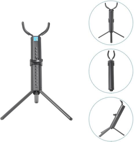 Toddmomy Foldable Tenor Saxophone Storage Rack Stand, Black Portable Saxophone Holder for Musical Instrument Display and Travel in Kuwait